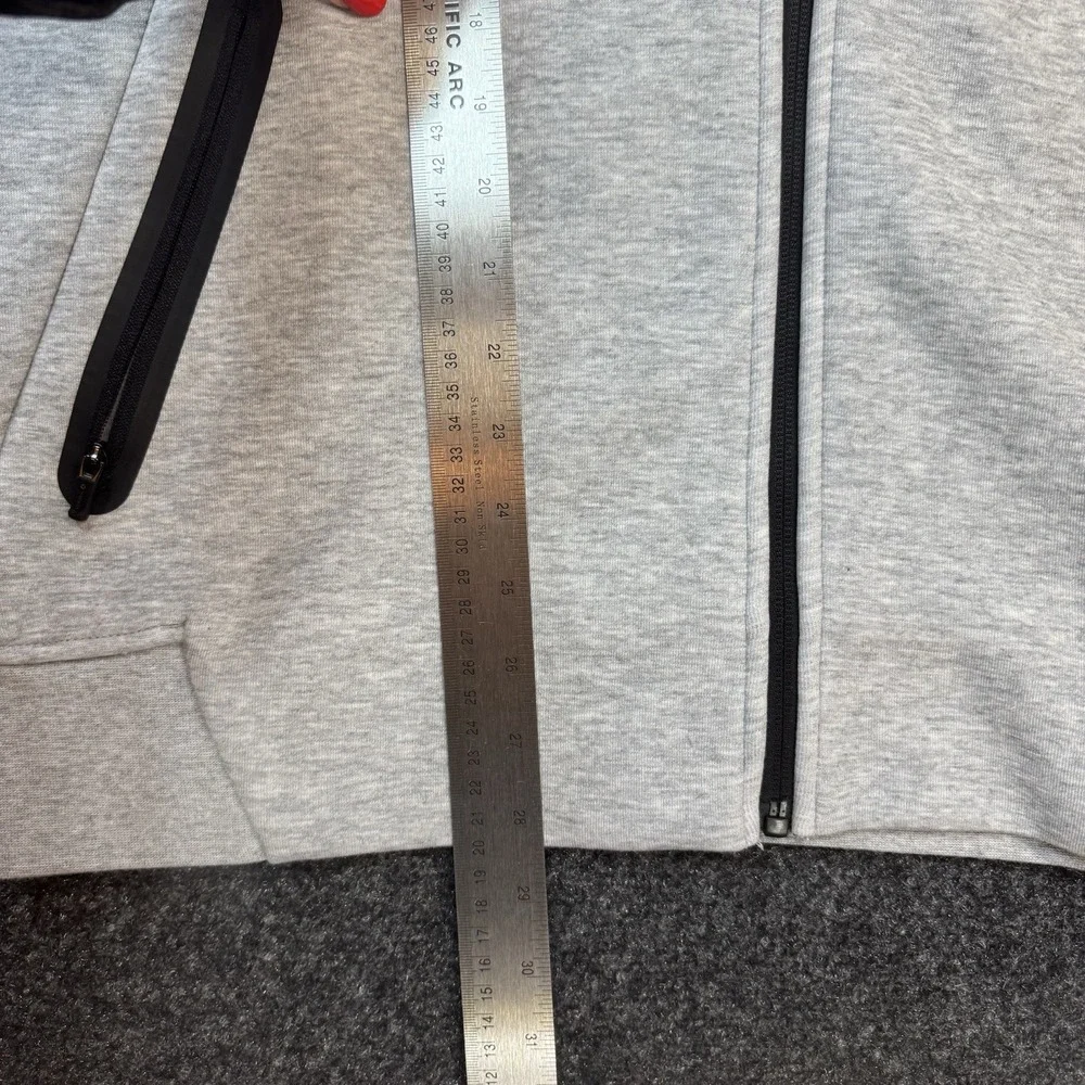 Men's Adidas Full Zip Grey Hoodie Size Medium